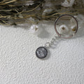Metal Handshake Eye Keychain Bag Charm view 3