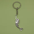 Metal Mermaid Keychain Bag Charm view 1