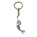 Metal Mermaid Keychain Bag Charm view 5