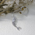 Metal Mermaid Keychain Bag Charm view 3