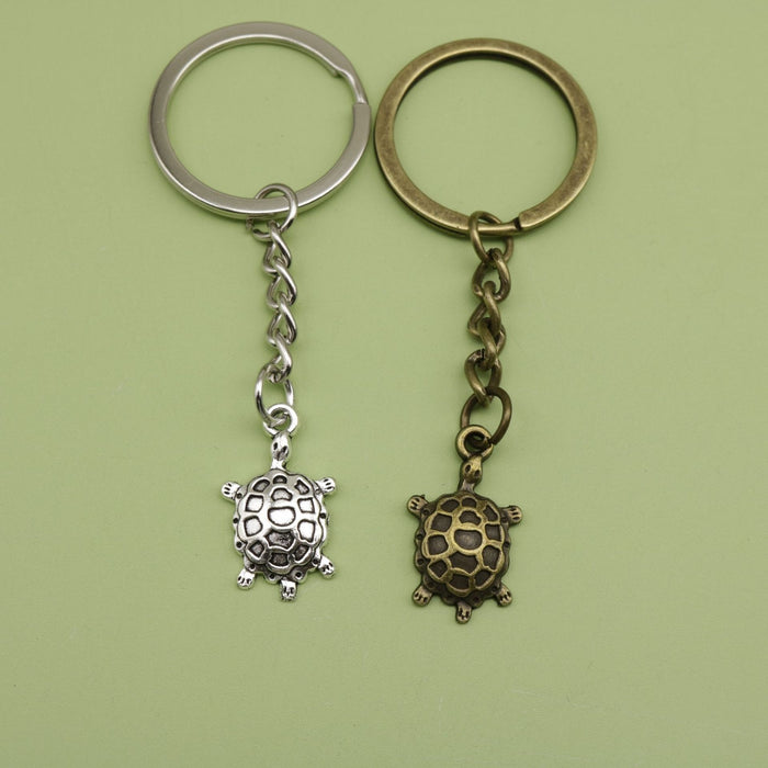 Zinc Alloy Minimalist Turtle Keychain Bag Charm Gift (1628)