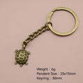 Zinc Alloy Minimalist Turtle Keychain Bag Charm Gift (1628) view 2
