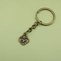 Metal Geometric Chinese Knot Keychain Bag Charm – Antique Copper view 6