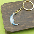 Metal Moon Keychain Bag Charm view 4