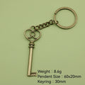 Zinc Alloy Simple Heart Shape Keychain Bag Charm Gift Accessory view 2