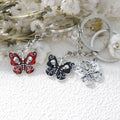 Metal Minimalist Butterfly Keychain Bag Charm Gift Accessory view 3