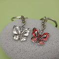 Metal Minimalist Butterfly Keychain Bag Charm Gift Accessory view 4