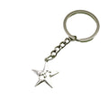 Metal Five Point Star Keychain Bag Charm – Antique Copper view 5