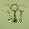 Zinc Alloy Minimalist Flower Keychain For Bag Charm Gift view 1