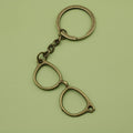 Metal Glasses Keychain Minimalist Bag Charm Gift view 6