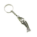 Metal Fish Bone Keychain Minimalist Bag Charm Gift view 5
