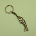 Metal Fish Bone Keychain Minimalist Bag Charm Gift view 6