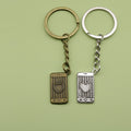 Zinc Alloy Heart Phone Keychain Bag Charm Gift view 1