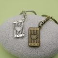 Zinc Alloy Heart Phone Keychain Bag Charm Gift view 4