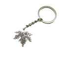 Metal Minimalist Maple Leaf Keychain Bag Charm view 5