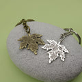 Metal Minimalist Maple Leaf Keychain Bag Charm view 4