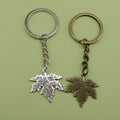 Metal Minimalist Maple Leaf Keychain Bag Charm view 1
