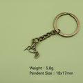 Zinc Alloy Little Bird Keychain Minimalist Bag Charm Gift view 2