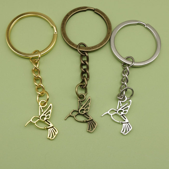 Zinc Alloy Little Bird Keychain Minimalist Bag Charm Gift