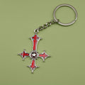 Zinc Alloy Cross Keychain Simple Bag Charm Key Ring view 6