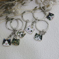 Metal Cat Face Keychain Cute Bag Charm Key Ring view 3