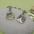 Metal Cat Face Keychain Cute Bag Charm Key Ring view 4