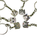 Metal Cat Face Keychain Cute Bag Charm Key Ring view 5