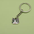 Metal Cat Face Keychain Cute Bag Charm Key Ring view 6