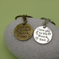 Metal English Letter Keychain Key Ring view 4