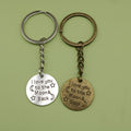 Metal English Letter Keychain Key Ring view 1