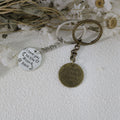 Metal English Letter Keychain Key Ring view 3