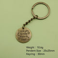 Metal English Letter Keychain Key Ring view 2