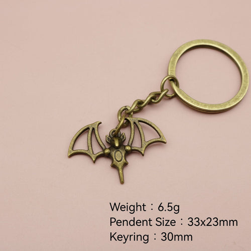 Zinc Alloy Simple Bat Keychain For Bag Charm Gift