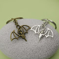 Zinc Alloy Simple Bat Keychain For Bag Charm Gift view 4