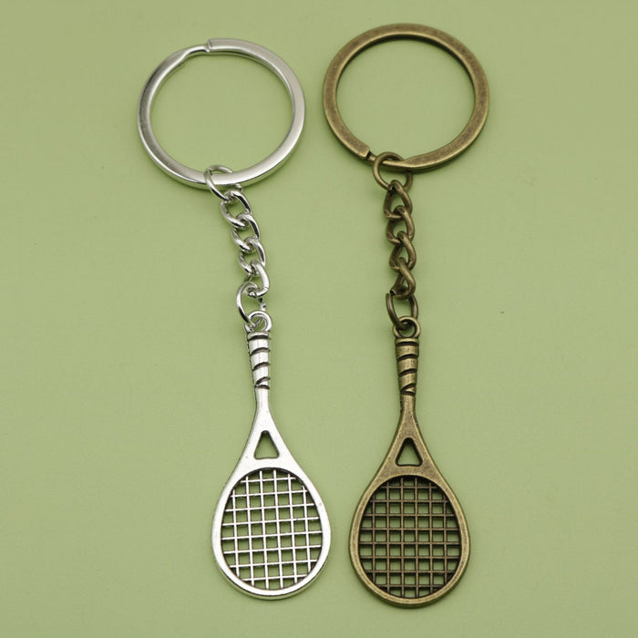 Metal Simple Racket Keychain Bag Charm