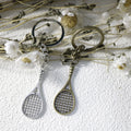 Metal Simple Racket Keychain Bag Charm view 3