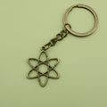 Metal Star Hexagram Keychain Bag Charm Gift view 6