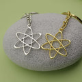 Metal Star Hexagram Keychain Bag Charm Gift view 4