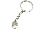 Metal Minimal Round Tree Keychain Bag Charm Gift view 5