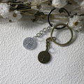 Metal Minimal Round Tree Keychain Bag Charm Gift view 3