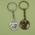 Zinc Alloy Simple Elephant Keychain Bag Charm Gift view 1