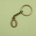 Zinc Alloy Arabic Number Pendant Keychain Key Ring Gift view 6