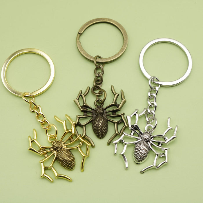 Metal Minimalist Spider Keychain For Bag Charm Gift