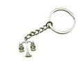 Zinc Alloy Simple Balance Scale Keychain Bag Charm Gift view 5