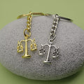 Zinc Alloy Simple Balance Scale Keychain Bag Charm Gift view 4