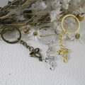 Zinc Alloy Bow Keychain Bag Charm Gift view 3
