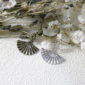 Zinc Alloy Simple Fan Keychain Bag Charm Gift view 3