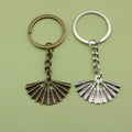 Zinc Alloy Simple Fan Keychain Bag Charm Gift view 1