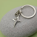 Zinc Alloy Minimalist Skull Keychain Bag Charm Gift view 4