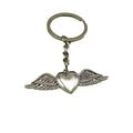 Zinc Alloy Heart Wings Keychain Romantic Bag Charm view 5